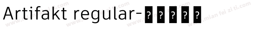 Artifakt regular字体转换